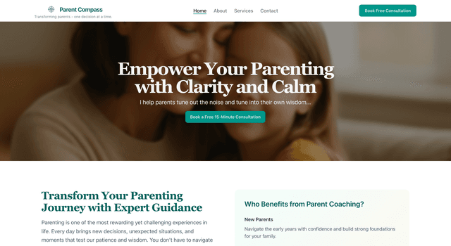 Parent Compass Coaching Website